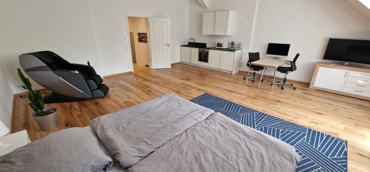 Apartment Mit Parkblick & Massagestuhl 莱比锡 外观 照片