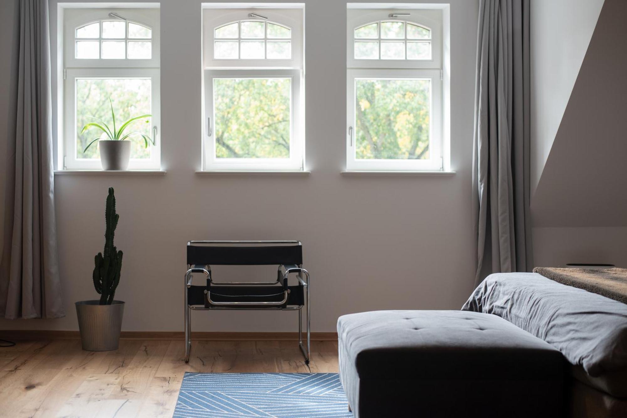 Apartment Mit Parkblick & Massagestuhl 莱比锡 外观 照片